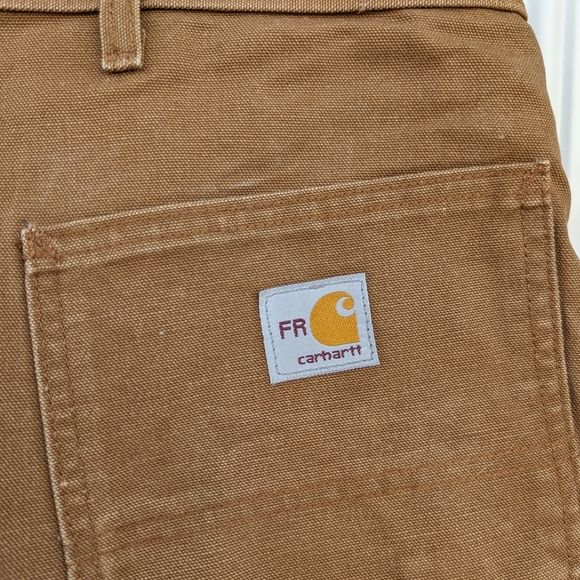 Carhartt FRB152 - Flame-Resistant Duck Work Dungaree Size 42X34 - Picture 3 of 11